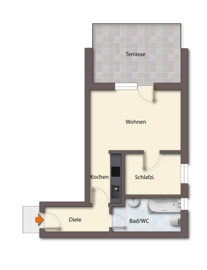 Friesenstuebchen Daire Dornumersiel Dış mekan fotoğraf